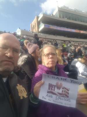 lewis attended Notre Dame Fighting Irish vs. Virginia Tech - NCAA Football on Nov 2nd 2019 via VetTix 