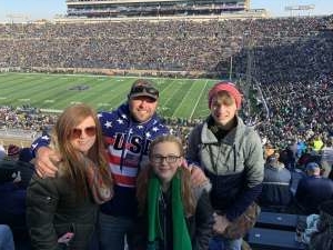 Jon attended University of Notre Dame Fighting Irish vs. Navy - NCAA Football on Nov 16th 2019 via VetTix 