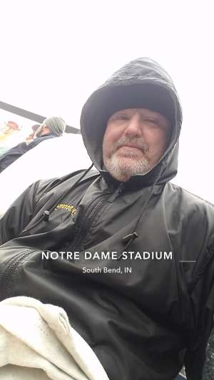 Alfred attended University of Notre Dame Fighting Irish vs. Navy - NCAA Football on Nov 16th 2019 via VetTix 