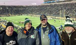 Ray attended University of Notre Dame Fighting Irish vs. Navy - NCAA Football on Nov 16th 2019 via VetTix 