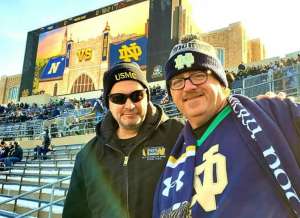 Mark attended University of Notre Dame Fighting Irish vs. Navy - NCAA Football on Nov 16th 2019 via VetTix 