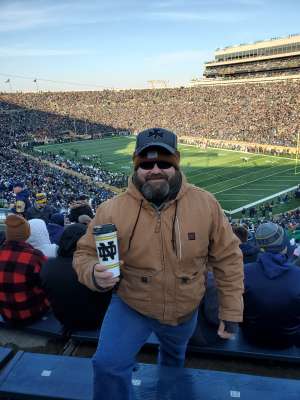 Dan attended University of Notre Dame Fighting Irish vs. Navy - NCAA Football on Nov 16th 2019 via VetTix 