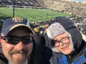 Scott attended University of Notre Dame Fighting Irish vs. Navy - NCAA Football on Nov 16th 2019 via VetTix 