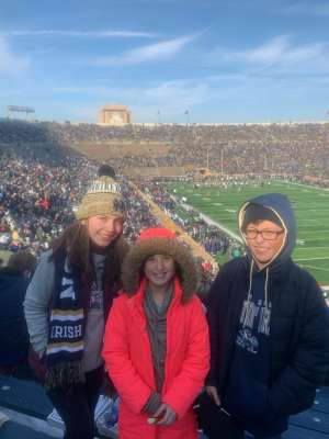 Paul attended University of Notre Dame Fighting Irish vs. Navy - NCAA Football on Nov 16th 2019 via VetTix 