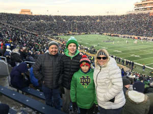 Milton attended University of Notre Dame Fighting Irish vs. Navy - NCAA Football on Nov 16th 2019 via VetTix 