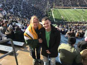 Andrew attended University of Notre Dame Fighting Irish vs. Navy - NCAA Football on Nov 16th 2019 via VetTix 