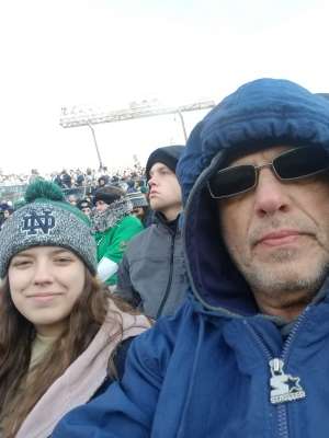 Fred attended University of Notre Dame Fighting Irish vs. Navy - NCAA Football on Nov 16th 2019 via VetTix 