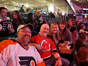 Katie attended New Jersey Devils vs. Philadelphia Flyers - NHL on Nov 1st 2019 via VetTix 