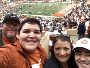 teresa attended University of Texas Longhorns vs. Texas Tech Red Raiders - NCAA Football on Nov 29th 2019 via VetTix 