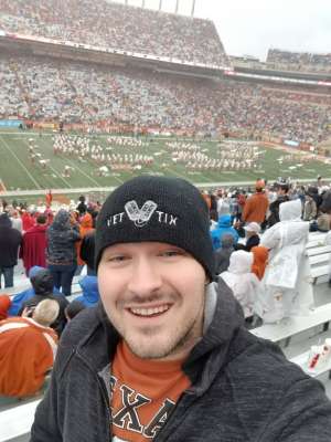 NATHAN attended University of Texas Longhorns vs. Texas Tech Red Raiders - NCAA Football on Nov 29th 2019 via VetTix 