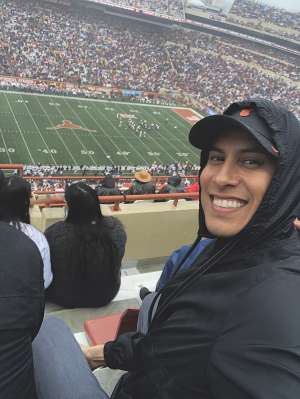 Carlos attended University of Texas Longhorns vs. Texas Tech Red Raiders - NCAA Football on Nov 29th 2019 via VetTix 