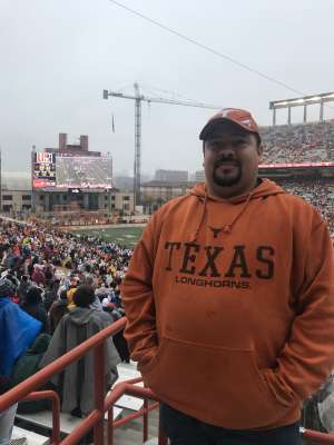 Ricardo attended University of Texas Longhorns vs. Texas Tech Red Raiders - NCAA Football on Nov 29th 2019 via VetTix 