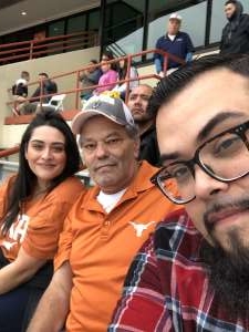 Roberto attended University of Texas Longhorns vs. Texas Tech Red Raiders - NCAA Football on Nov 29th 2019 via VetTix 