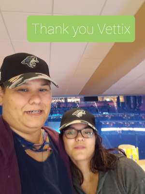 Shannon attended Arizona Coyotes vs. Minnesota Wild - NHL ** Military Appreciation Night ** on Nov 9th 2019 via VetTix 