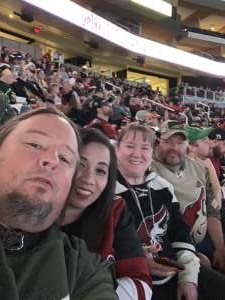 Walter attended Arizona Coyotes vs. Minnesota Wild - NHL ** Military Appreciation Night ** on Nov 9th 2019 via VetTix 