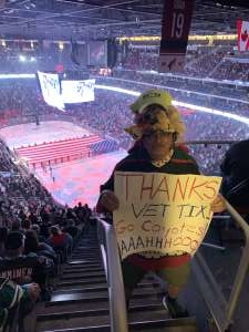 Coyote Joe attended Arizona Coyotes vs. Minnesota Wild - NHL ** Military Appreciation Night ** on Nov 9th 2019 via VetTix 