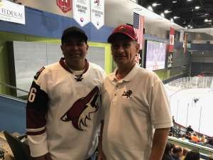 Mark attended Tucson Roadrunners vs. Stockton Heat - AHL on Nov 9th 2019 via VetTix 