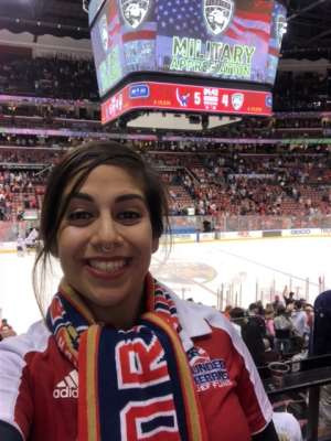 Alana attended Florida Panthers vs. Washington Capitals - NHL on Nov 7th 2019 via VetTix 