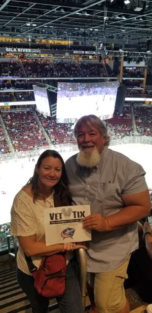 Daniel attended Arizona Coyotes vs. Columbus Blue Jackets - NHL on Nov 7th 2019 via VetTix 