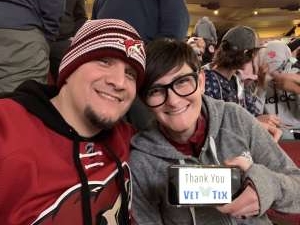 David attended Arizona Coyotes vs. Columbus Blue Jackets - NHL on Nov 7th 2019 via VetTix 