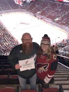Chad attended Arizona Coyotes vs. Columbus Blue Jackets - NHL on Nov 7th 2019 via VetTix 
