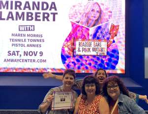 Anita attended Miranda Lambert: Roadside Bars and Pink Guitars Tour on Nov 9th 2019 via VetTix 