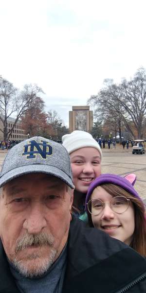 Bobby attended University of Notre Dame Fighting Irish vs. Boston College - NCAA Football on Nov 23rd 2019 via VetTix 