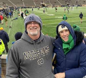 Sam attended University of Notre Dame Fighting Irish vs. Boston College - NCAA Football on Nov 23rd 2019 via VetTix 