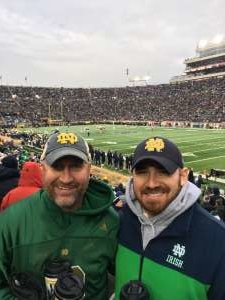 Dennis attended University of Notre Dame Fighting Irish vs. Boston College - NCAA Football on Nov 23rd 2019 via VetTix 