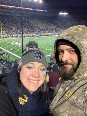 Zach attended University of Notre Dame Fighting Irish vs. Boston College - NCAA Football on Nov 23rd 2019 via VetTix 