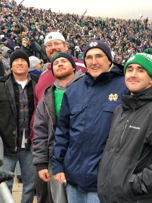 Michael attended University of Notre Dame Fighting Irish vs. Boston College - NCAA Football on Nov 23rd 2019 via VetTix 