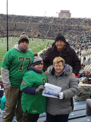 Gary attended University of Notre Dame Fighting Irish vs. Boston College - NCAA Football on Nov 23rd 2019 via VetTix 