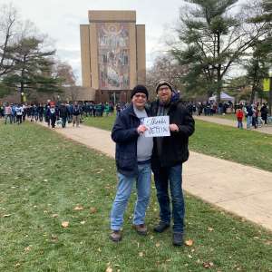 Timothy attended University of Notre Dame Fighting Irish vs. Boston College - NCAA Football on Nov 23rd 2019 via VetTix 