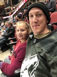 Gregory attended Arizona Coyotes vs. Toronto Maple Leafs - NHL on Nov 21st 2019 via VetTix 
