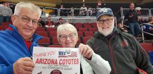 David attended Arizona Coyotes vs. Toronto Maple Leafs - NHL on Nov 21st 2019 via VetTix 