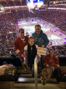 Michael attended Arizona Coyotes vs. Toronto Maple Leafs - NHL on Nov 21st 2019 via VetTix 