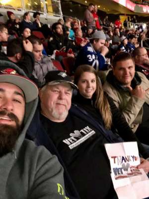jerry attended Arizona Coyotes vs. Toronto Maple Leafs - NHL on Nov 21st 2019 via VetTix 