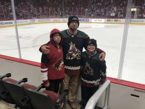 Robert attended Arizona Coyotes vs. Toronto Maple Leafs - NHL on Nov 21st 2019 via VetTix 