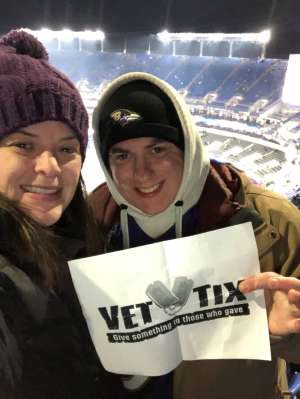 Kevin attended Baltimore Ravens vs. New York Jets - NFL on Dec 12th 2019 via VetTix 