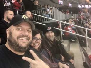 Jeffrey attended New Jersey Devils vs. Vegas Golden Knights NHL on Dec 3rd 2019 via VetTix 