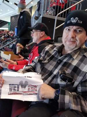 Jose attended New Jersey Devils vs. Vegas Golden Knights NHL on Dec 3rd 2019 via VetTix 