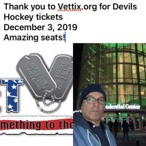 BRIAN attended New Jersey Devils vs. Vegas Golden Knights NHL on Dec 3rd 2019 via VetTix 