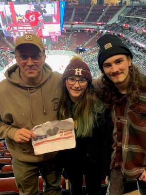 William attended New Jersey Devils vs. Vegas Golden Knights NHL on Dec 3rd 2019 via VetTix 
