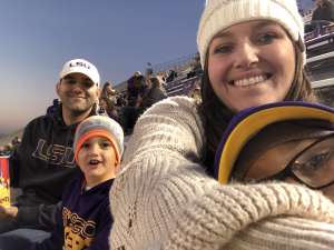 Nicole attended LSU Tigers vs. University of Arkansas Razorbacks - NCAA Football - 11/23/2019 Etix on Nov 23rd 2019 via VetTix 