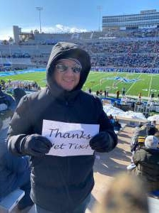 Christopher attended Air Force Academy Falcons vs. University of Wyoming Cowboys - NCAA Football on Nov 30th 2019 via VetTix 