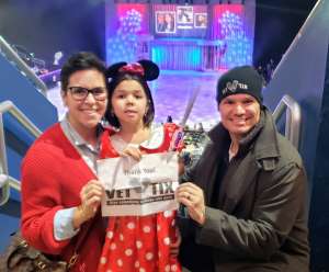 Anthony attended Disney on Ice Presents Celebrate Memories on Feb 13th 2020 via VetTix 