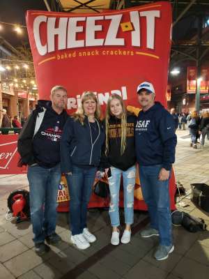 Chad attended 2019 Cheez-it Bowl: Air Force Academy Falcons vs. Washington State Cougars on Dec 27th 2019 via VetTix 