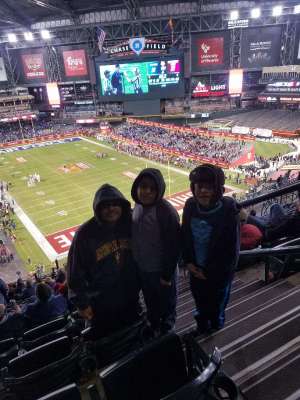 Luis attended 2019 Cheez-it Bowl: Air Force Academy Falcons vs. Washington State Cougars on Dec 27th 2019 via VetTix 