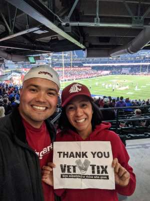 Brian H. attended 2019 Cheez-it Bowl: Air Force Academy Falcons vs. Washington State Cougars on Dec 27th 2019 via VetTix 