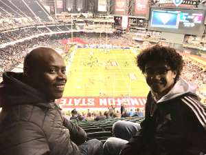 Christopher attended 2019 Cheez-it Bowl: Air Force Academy Falcons vs. Washington State Cougars on Dec 27th 2019 via VetTix 
